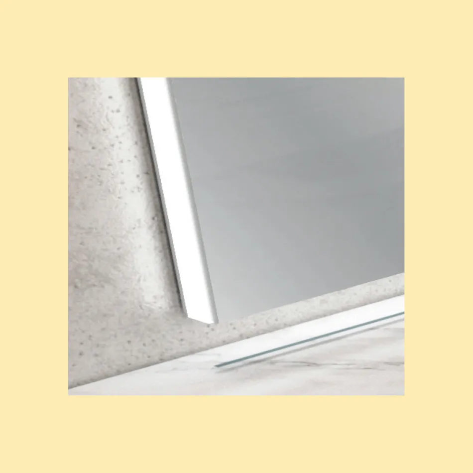 Spegel med Ambient Bakgrundsbelysning Tillverkad i Italien - Gogh Viadurini