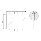 Spegel med bakgrundsbelysning på horisontella sidor Made in Italy - Sigmund Viadurini