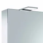 Behållarspegel med 3 dörrar med 9 invändiga hyllor och LED-belysning - Spärr Viadurini