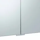 Behållarspegel med 3 dörrar med 9 invändiga hyllor och LED-belysning - Spärr Viadurini