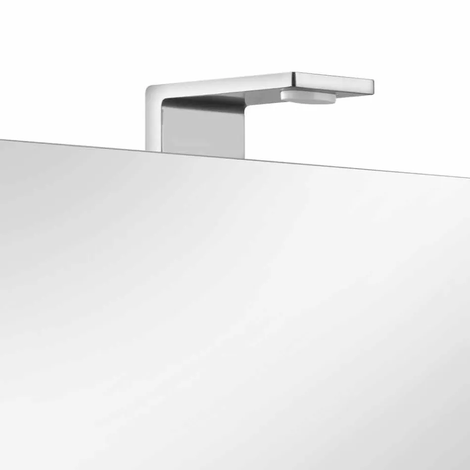 Spegelbehållare med 4 kristalldörrar med 12 hyllor och 4 LED-lampor - Maxi Viadurini