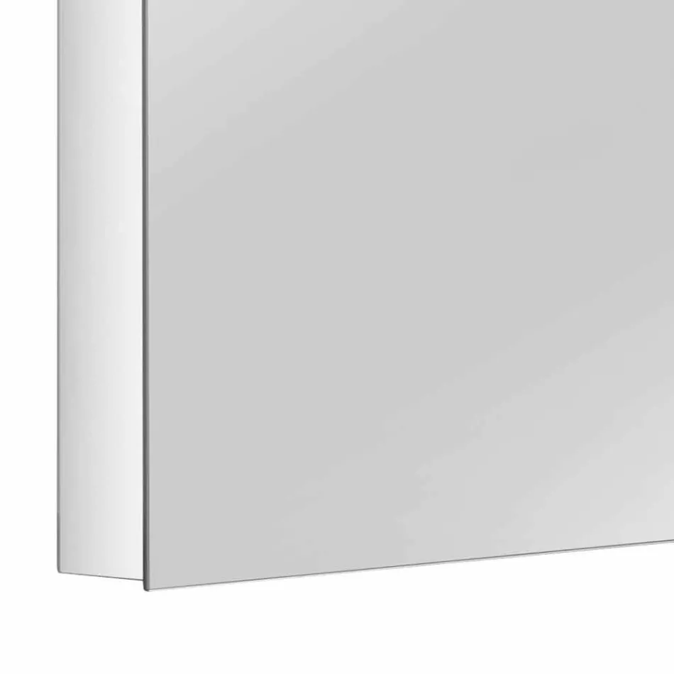 Spegelbehållare med 4 kristalldörrar med 12 hyllor och 4 LED-lampor - Maxi Viadurini