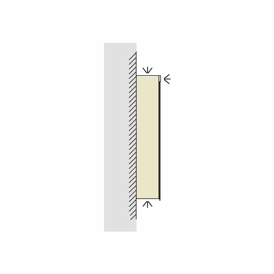 Spegelskåp med LED bad med 2 dörrar, modern design, Carol Viadurini