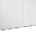 Modernt infälld spegelskåp i silvermålat aluminium - Demon Viadurini