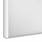 Modernt infälld spegelskåp i silvermålat aluminium - Demon Viadurini