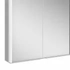 Väggspegel i aluminium med LED-belysning - Demon Viadurini