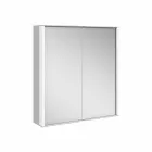 Väggspegel i aluminium med LED-belysning - Demon Viadurini