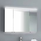 Spegelskåp LED-belysning med 3 dörrar, modern design, Carol Viadurini