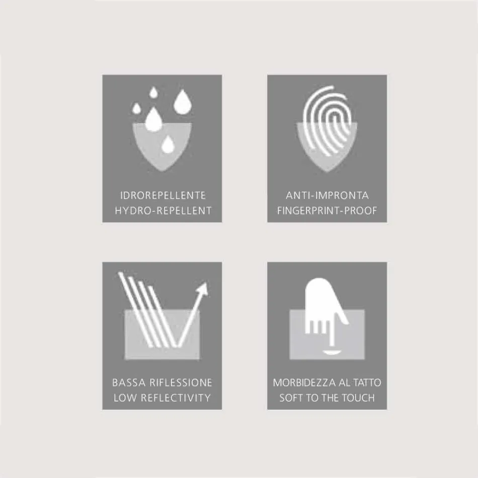 Spegelskåp LED-belysning med 3 dörrar, modern design, Carol Viadurini