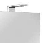 Modern behållarspegel med 3 kristalldörrar och 3 LED-lampor - Maxi Viadurini