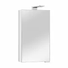 Modern förvaringsspegel med kristalldörr och kromdetaljer - Maxi Viadurini