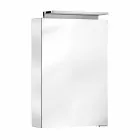 Modern förvaringsspegel med kristallhyllor och LED-ljus - Bramo Viadurini