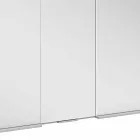 Modern infälld spegelbehållare med LED-ljus och pekskärm - Demon Viadurini