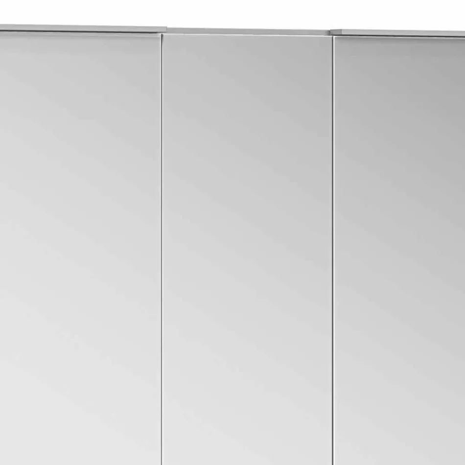 Modern infälld spegelbehållare med LED-ljus och pekskärm - Demon Viadurini