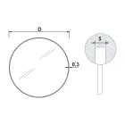 Rund badrumsspegel med metallram Tillverkad i Italien - Cleopatra Viadurini