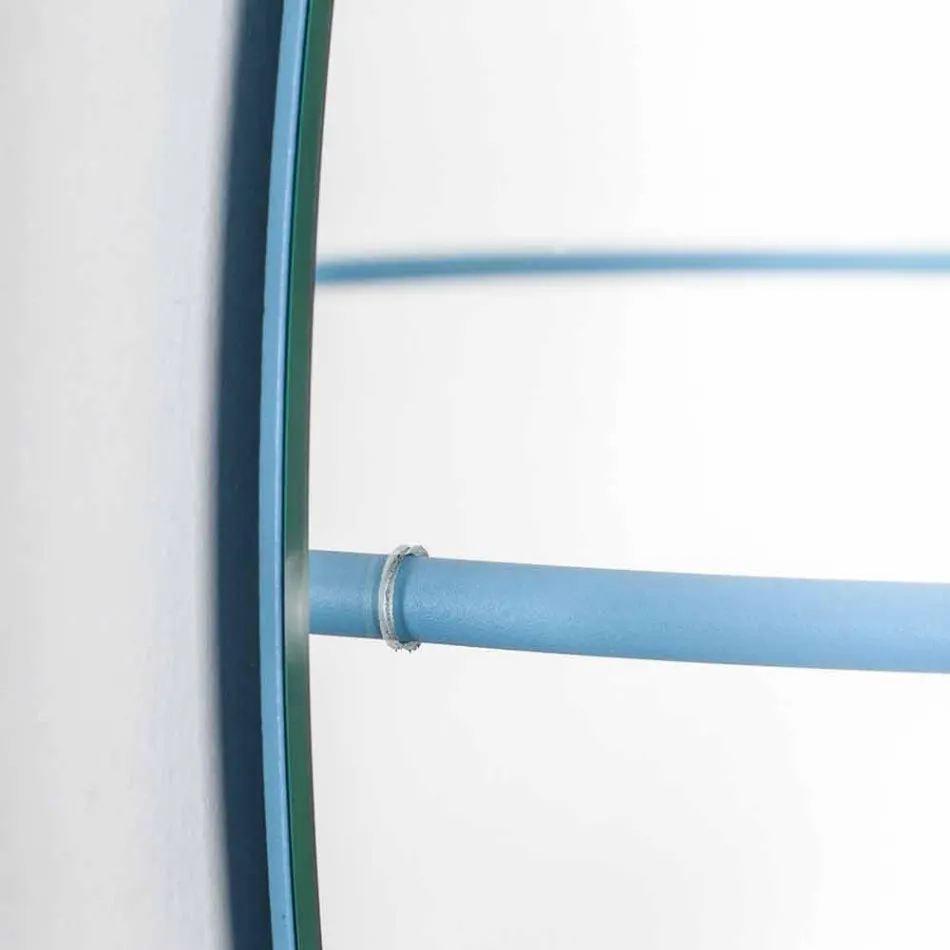 Väggspegel med modernt stålrockställ Tillverkat i Italien - Chioccia Viadurini