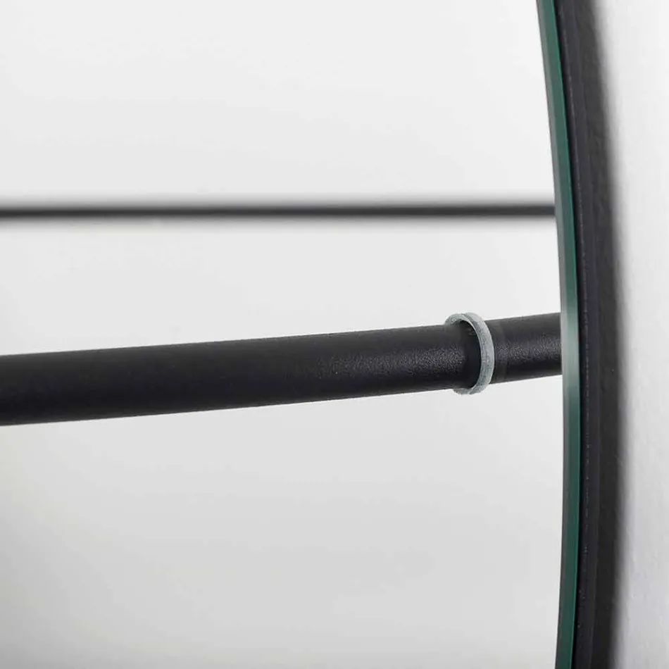 Väggspegel med modernt stålrockställ Tillverkat i Italien - Chioccia Viadurini