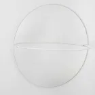 Väggspegel med modernt stålrockställ Tillverkat i Italien - Chioccia Viadurini