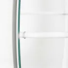 Väggspegel med modernt stålrockställ Tillverkat i Italien - Chioccia Viadurini