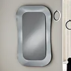 Väggspegel med ram i smält glas tillverkad i Italien - Adored Viadurini