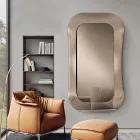 Väggspegel med ram i smält glas tillverkad i Italien - Adored Viadurini