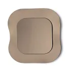 Väggspegel med ram i smält glas tillverkad i Italien - Adored Viadurini