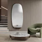 Arabella väggspegel med gravyrer Tillverkad i Italien Viadurini