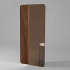 Väggspegel med trä eller keramikinsats Tillverkad i Italien - Montecarlo Viadurini