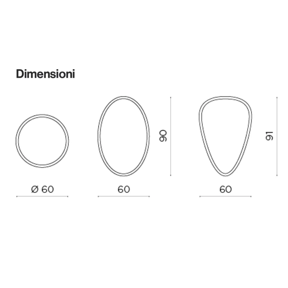 Beata väggspegel med kantslipning Tillverkad i Italien Viadurini