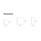 Beniamina väggspegel med vågformad sida Tillverkad i Italien Viadurini