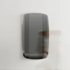 Väggspegel med struktur i svartmålat trä Tillverkad i Italien - Arya Viadurini