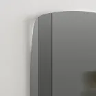 Väggspegel med struktur i svartmålat trä Tillverkad i Italien - Arya Viadurini