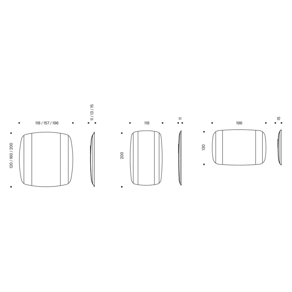 Väggspegel med struktur i svartmålat trä Tillverkad i Italien - Arya Viadurini