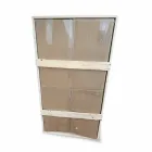 Väggspegel med aluminiumram och LED-ljus Tillverkad i Italien - Chik Viadurini