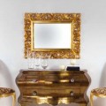 Mirror designen bladguld fullföljande vägg Gudin, 108x87 cm