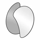 Stor design väggspegel med modern färgad finish - Mantra Viadurini