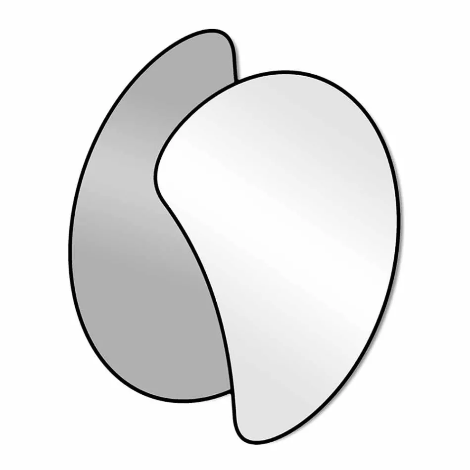 Stor design väggspegel med modern färgad finish - Mantra Viadurini