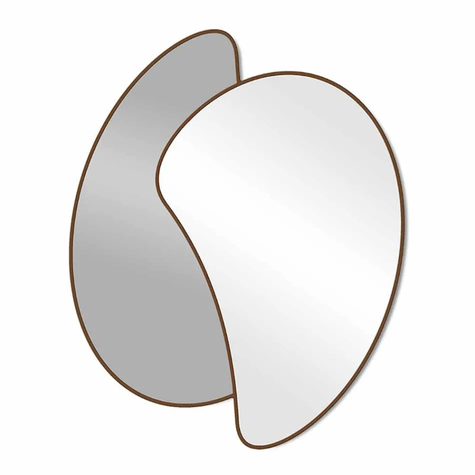 Stor design väggspegel med modern färgad finish - Mantra Viadurini