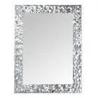 Väggspegel i handdekorerat trä tillverkat i Italien - Niagara Viadurini