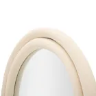 Sammetsklädd MDF väggspegel med välvd topp - Jessica Viadurini