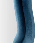 Väggspegel i MDF täckt av sammet med vågiga linjer - Sheldon Viadurini