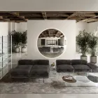 Väggspegel i böjt konvext glas i olika ytskikt - Ljus Viadurini