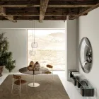 Väggspegel i böjt konvext glas i olika ytskikt - Ljus Viadurini