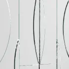 Modulär väggspegel med trästruktur tillverkad i Italien - Saetta Viadurini