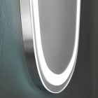 Väggspegel för badrum med integrerad 4000K LED tillverkad i Italien - Scrullo Viadurini