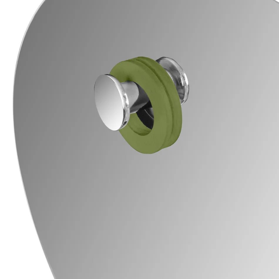 Rund väggspegel avfasad Enkel design tillverkad i Italien - Odile Viadurini