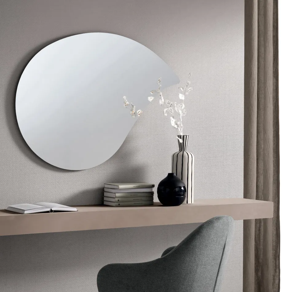 Aurelia droppformad väggspegel Tillverkad i Italien Viadurini