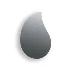 Aurelia droppformad väggspegel Tillverkad i Italien Viadurini