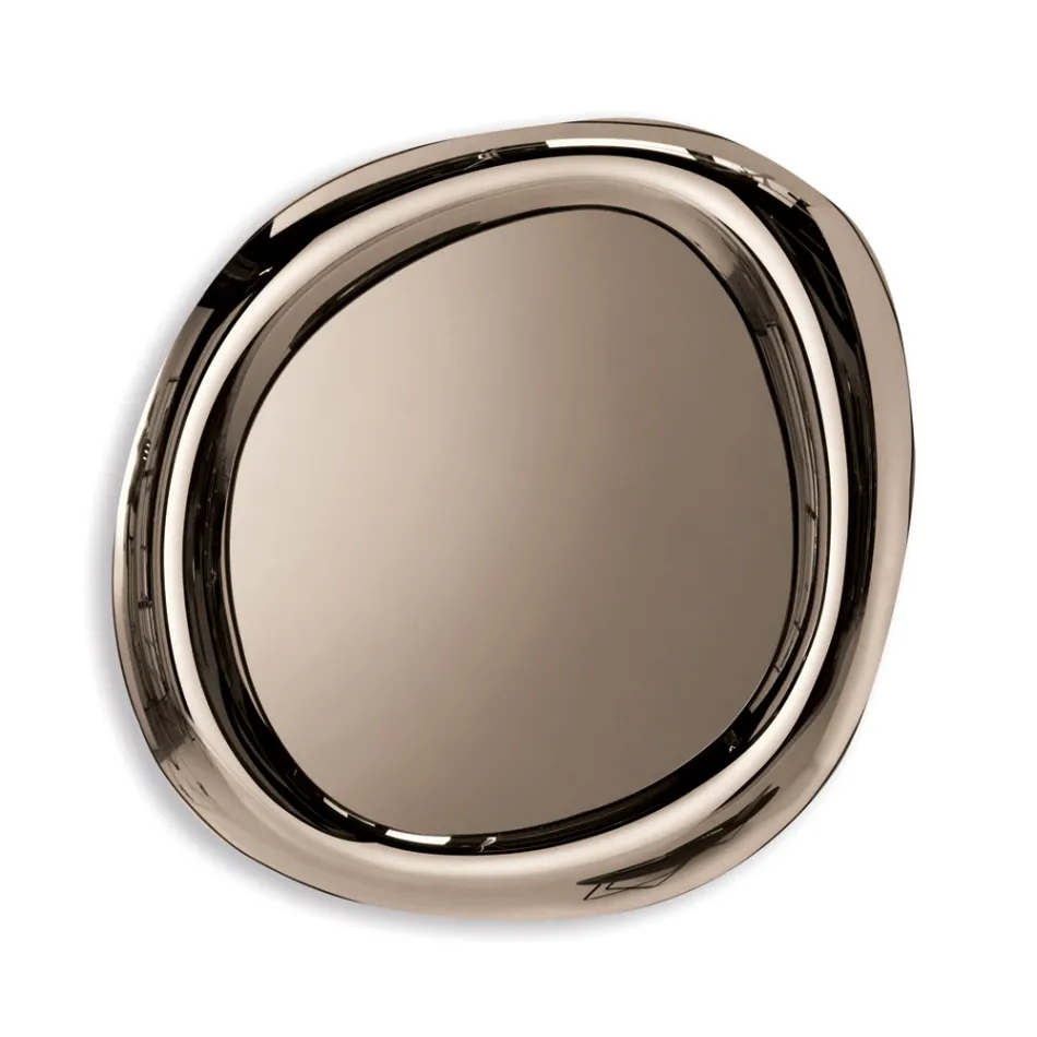 Formad väggspegel med böjd ram Tillverkad i Italien - Babila Viadurini