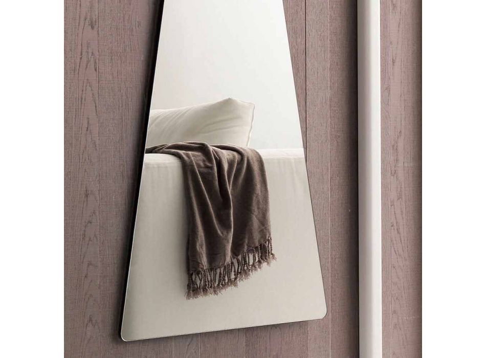 Formad väggspegel med melaminpanel Tillverkad i Italien - Bromo Viadurini